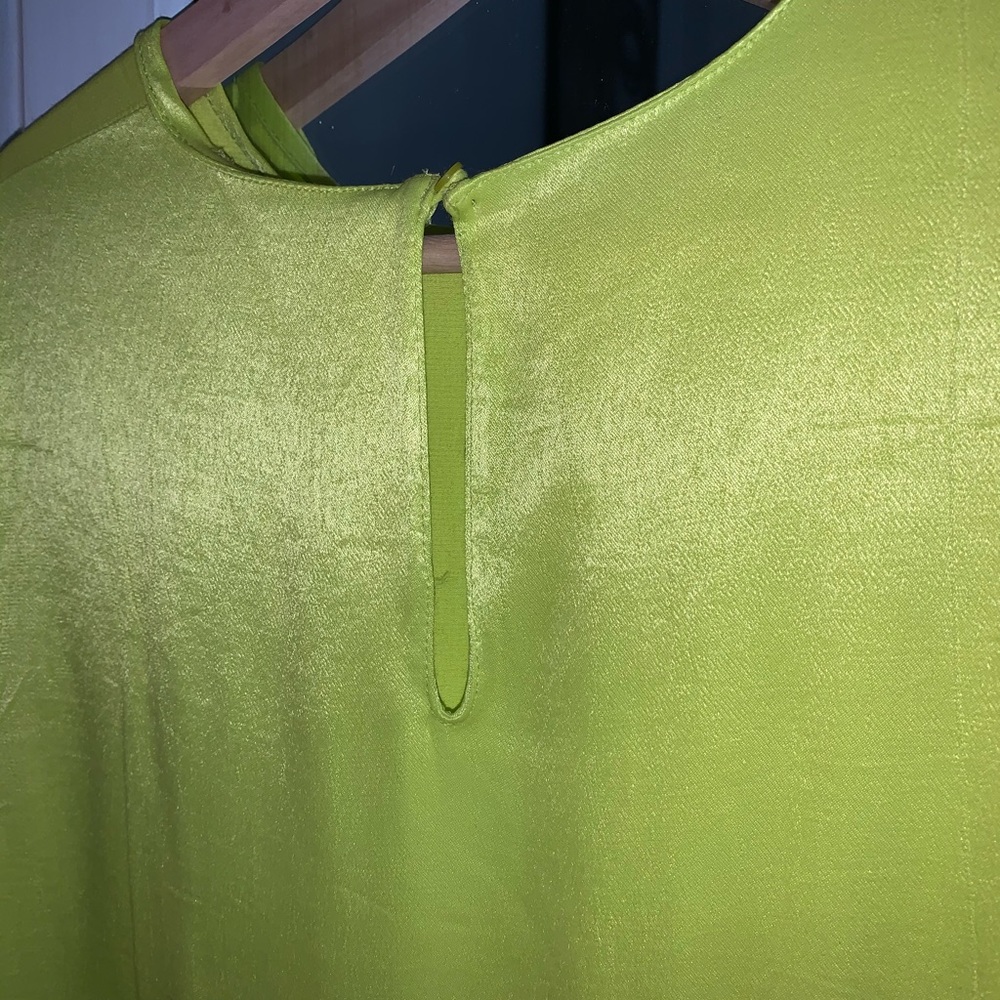Zara lime green blouse